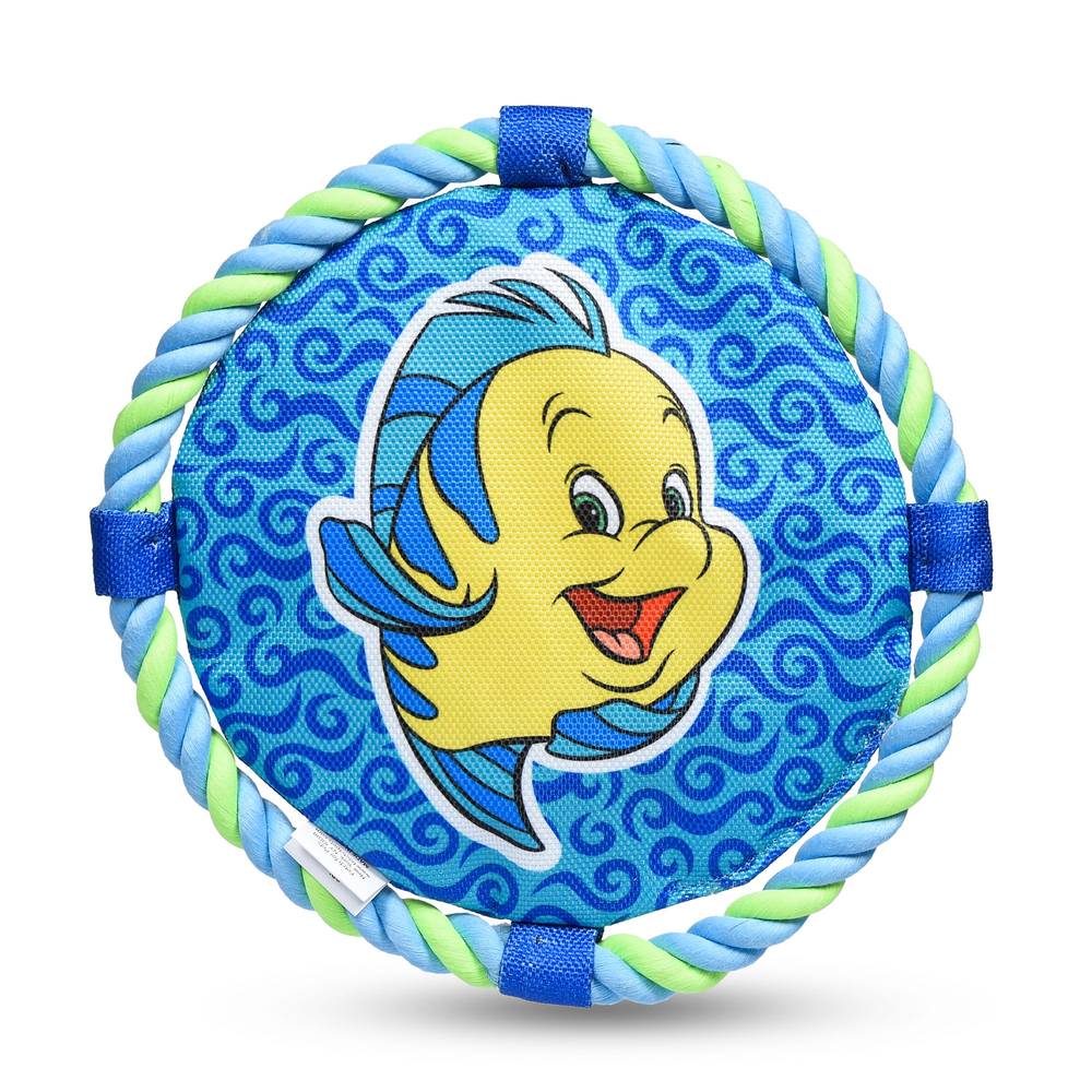 Disney The Little Mermaid Flounder Frisbee Dog Toy (Color: Blue)