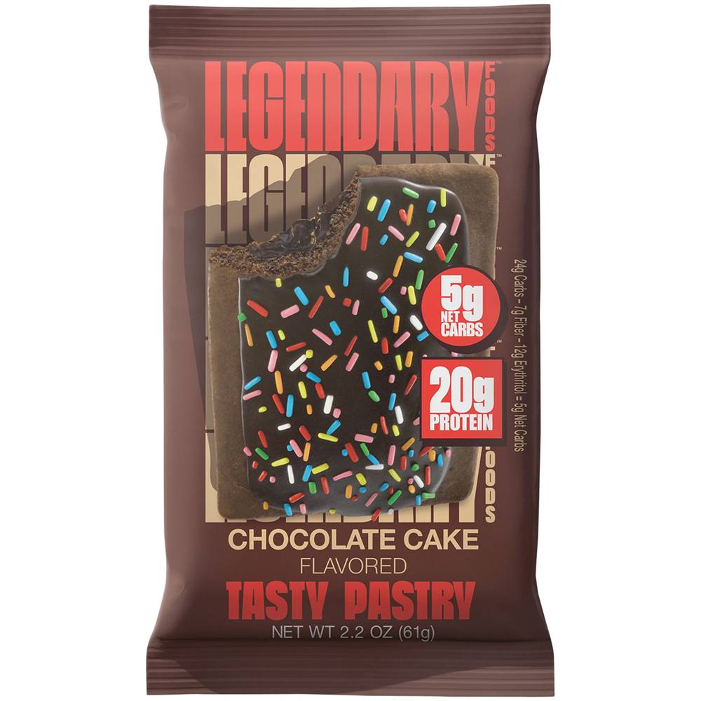 Legendary Foods Tasty Pastry, Chocolate Cake (2.2 oz)