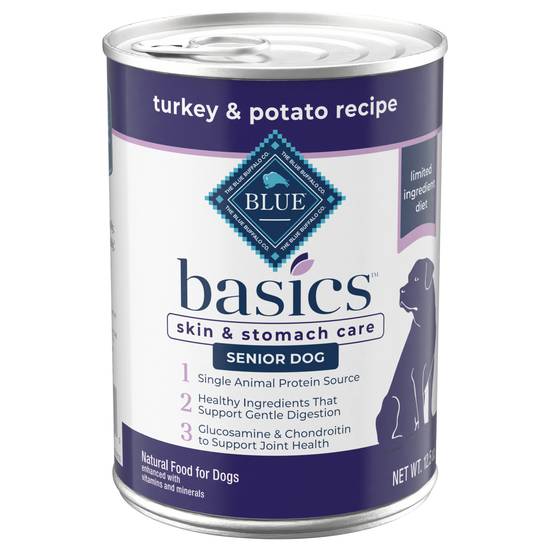 Blue Buffalo Senior Turkey & Potato Recipe Food For Dogs