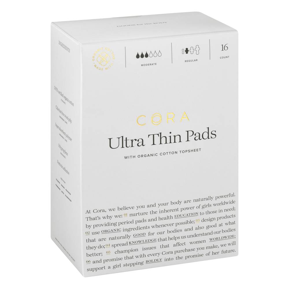 Cora Moderate Ultra Thin Regular Pads