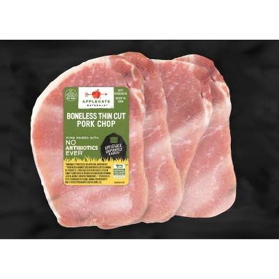 Applegate Boneless Thin Cut Pork Chop - price per lb