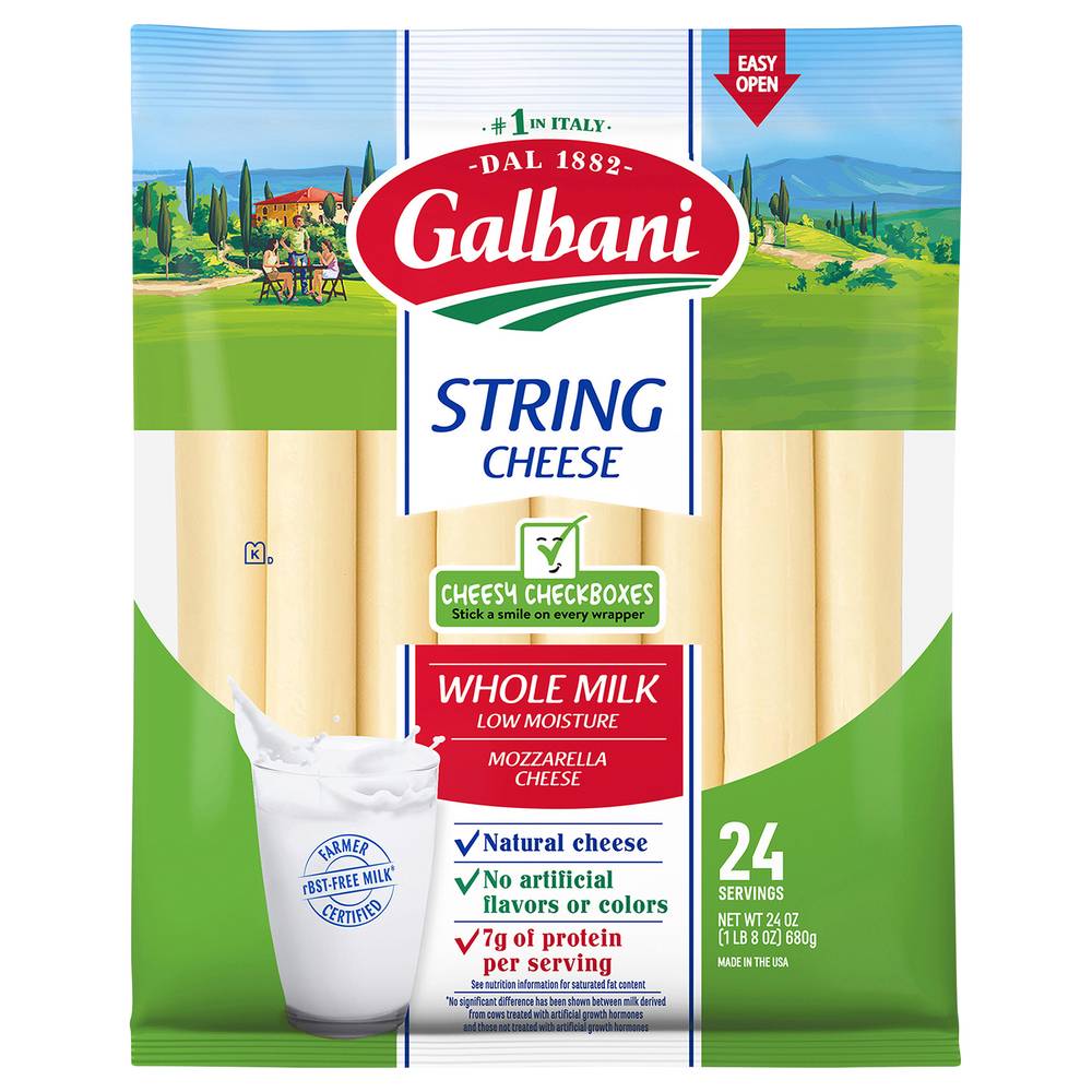 Galbani Mozzarella String Cheese (24 oz, 24 ct)