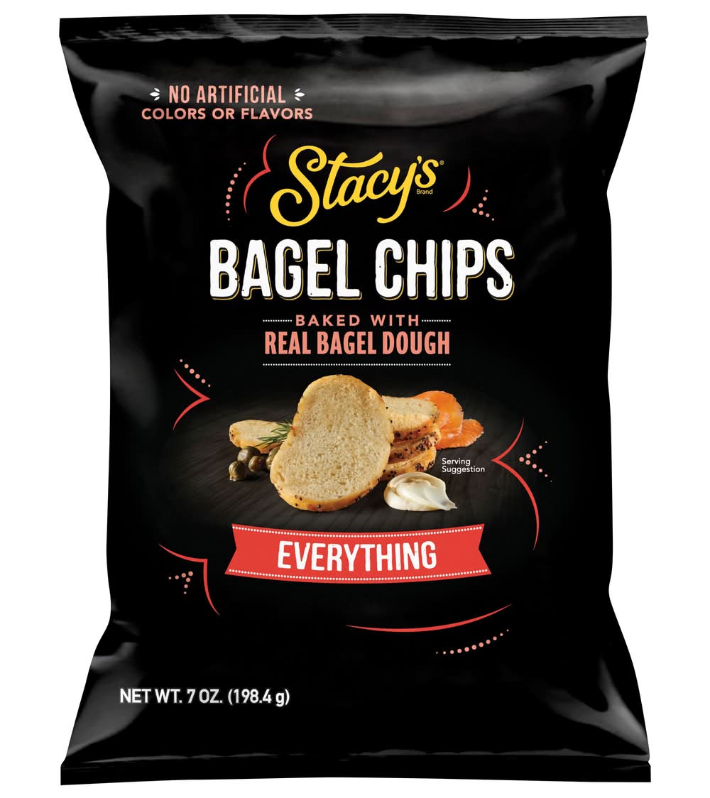 Stacy's Baked Bagel Dough Chips, Everything (7 oz)
