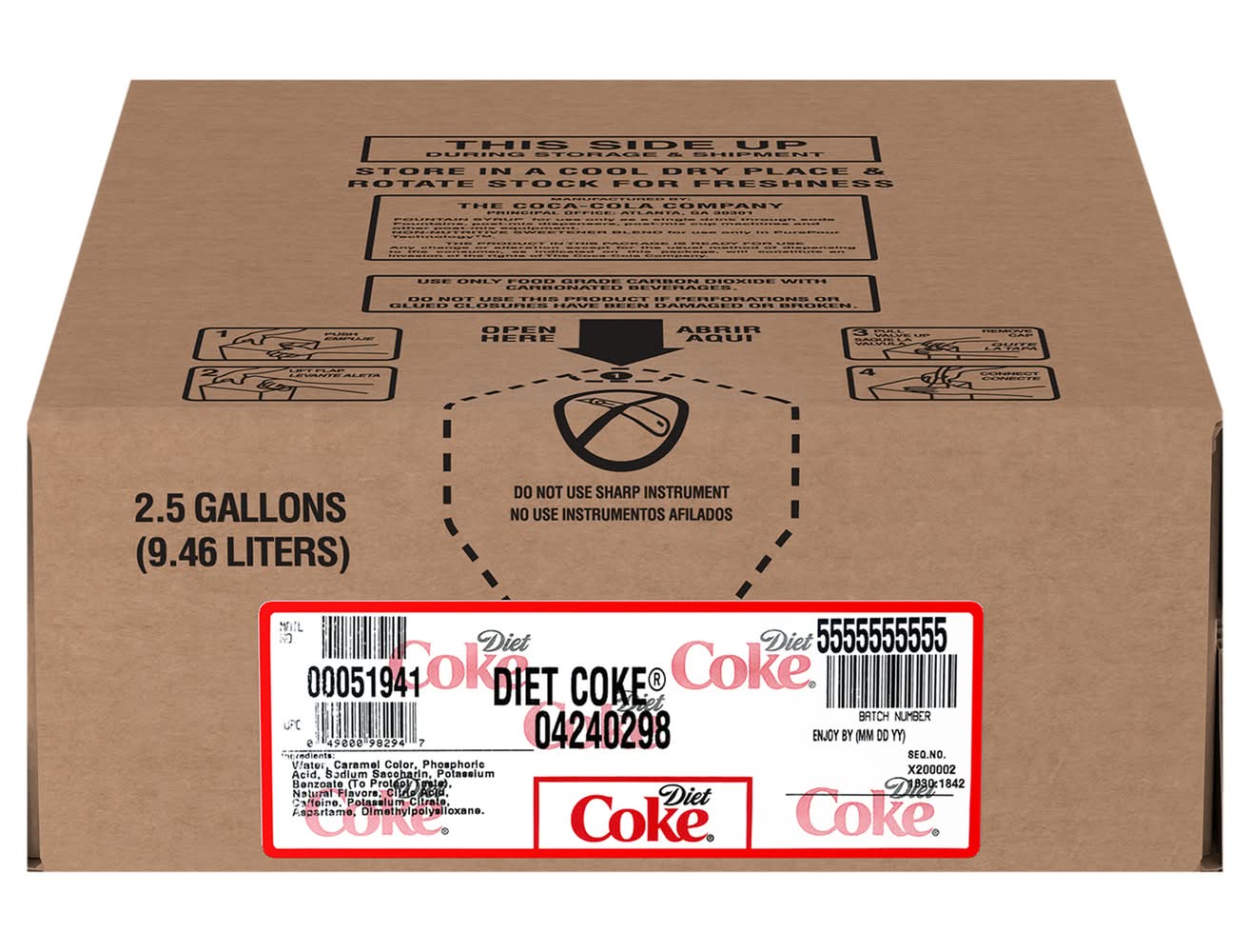 Diet Coke Concentrate Soda Syrup (2.5 gal)