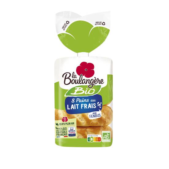 La Boulangère - Pains au lait bio (8 pièces)