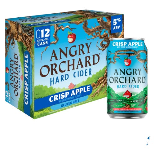 Angry Orchard Hard Cider Crisp Apple Beer (12 x 12 fl oz)