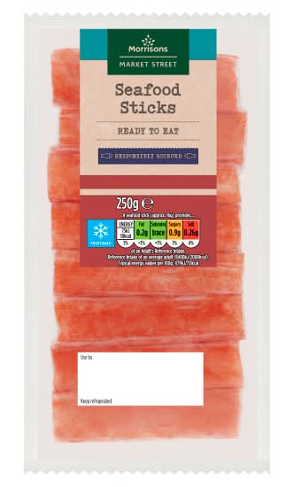 Morrisons The Fishmonger's on Market Street Seafood Sticks (250g)
