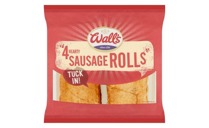 Wall's 4 pack Hearty Sausage Rolls 220g (402293) 