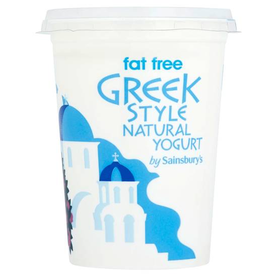 Sainsbury's Greek Style Fat Free Natural Yogurt 500g