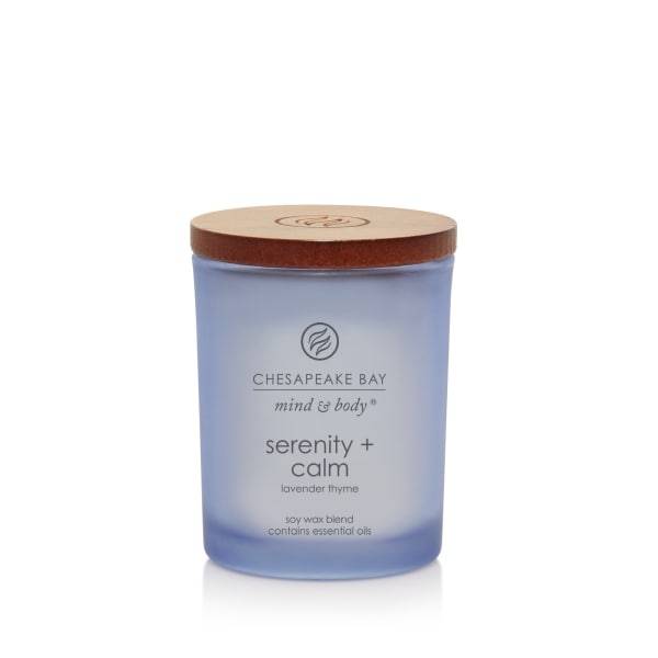 Chesapeake Bay Candle Mind & Body Collection Serenity + Calm: Lavender Thyme (3.7 oz)