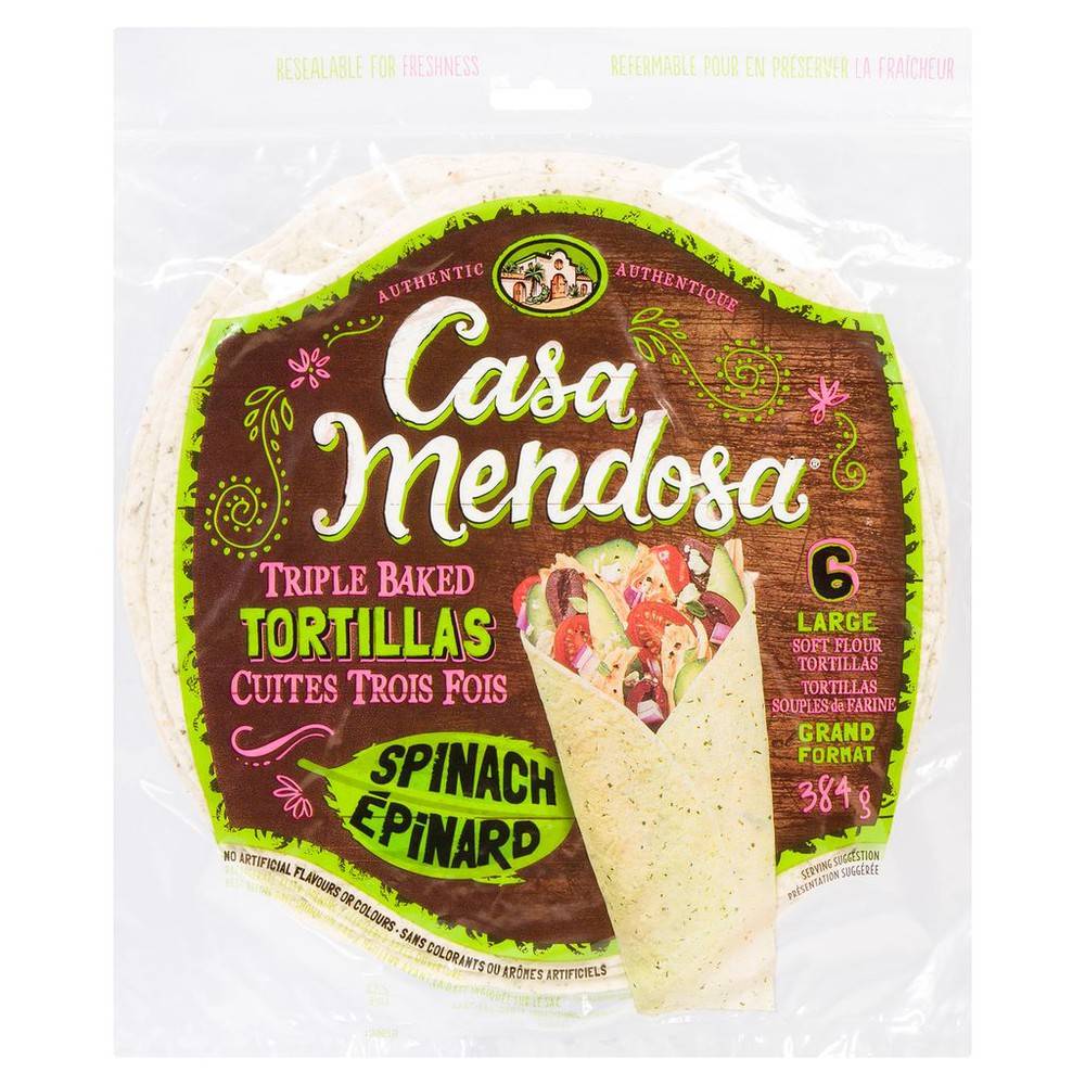 Casa Mendosa 6 Large Spinach Tortillas Delivery Near Me Order Online Uber Eats