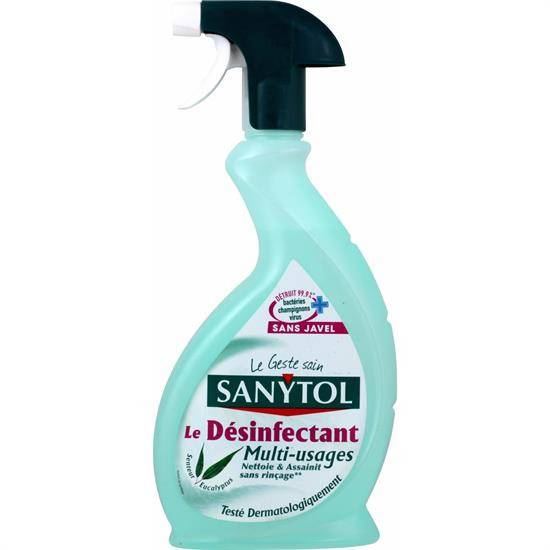 Désinfectant multi-usage eucalyptus SANYTOL - le pistolet 500 ml
