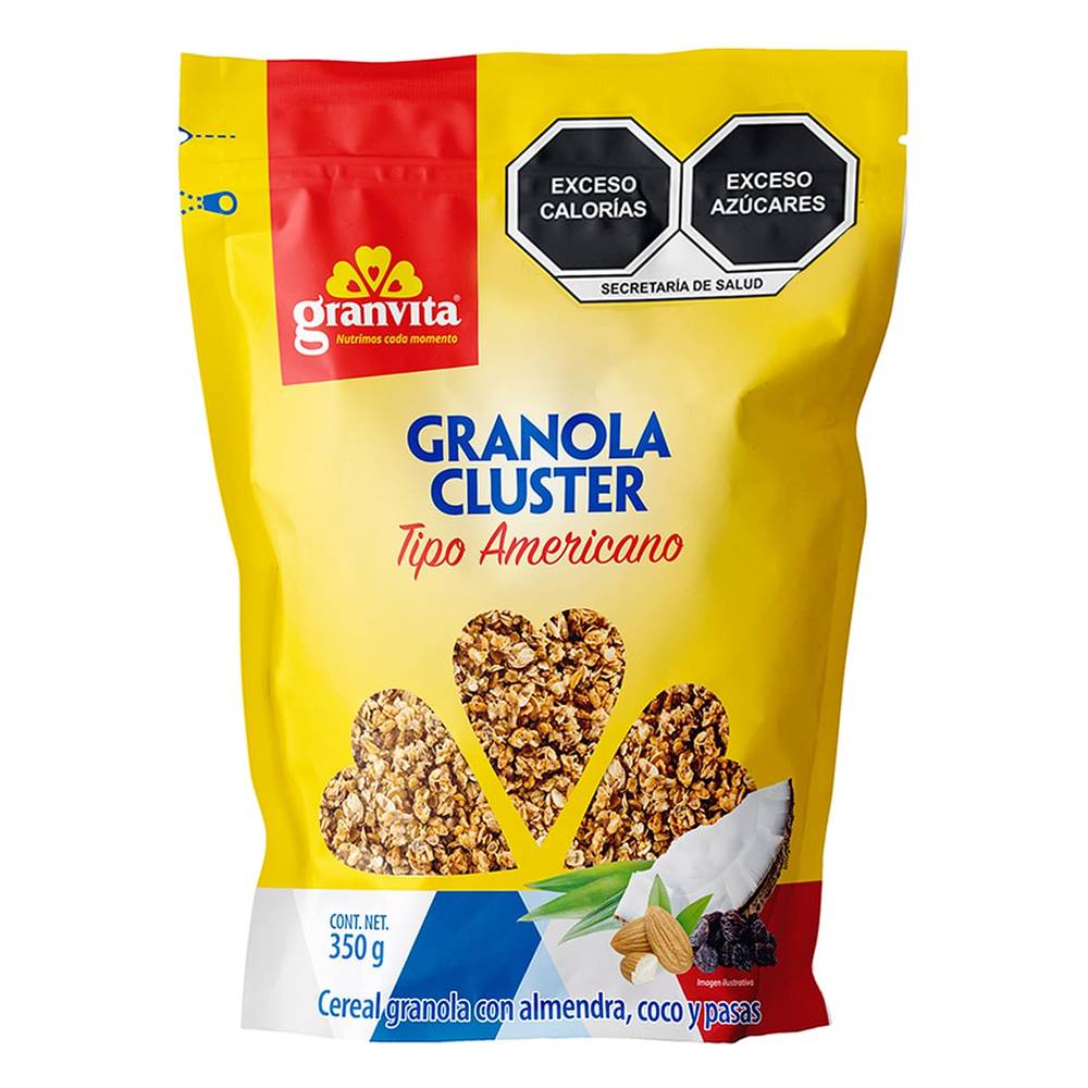 Granvita · Granola cluster tipo americano (350 g)