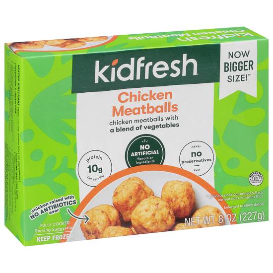 Kidfresh Chicken Meatballs With a Blend Of Vegetables