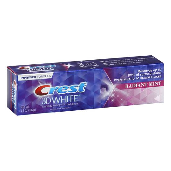 Crest Fluoride Anticavity Radiant Mint 3d White Toothpaste