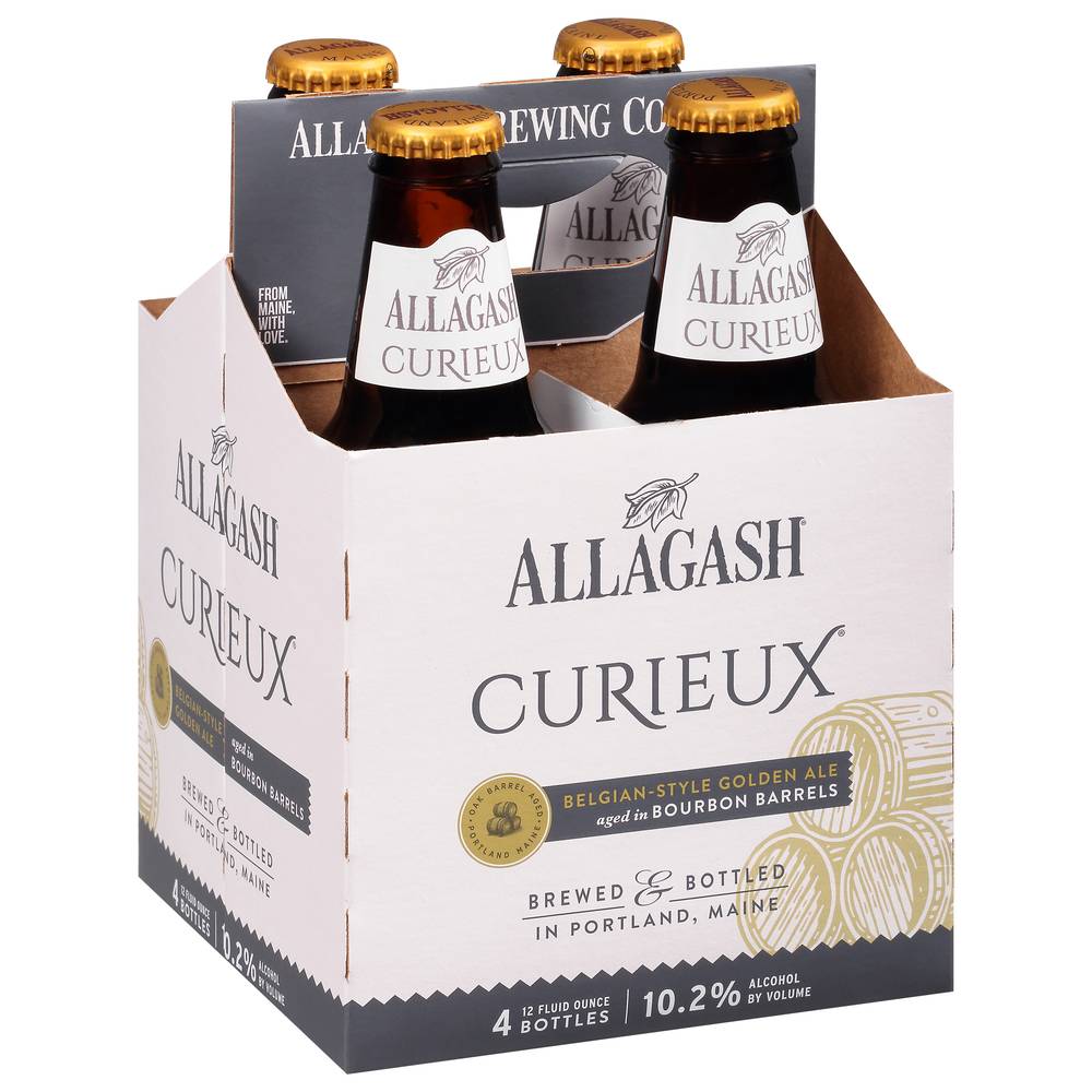 Allagash Brewing Company Curieux Belgian-Style Golden Ale Beer (4 x 12 fl oz)