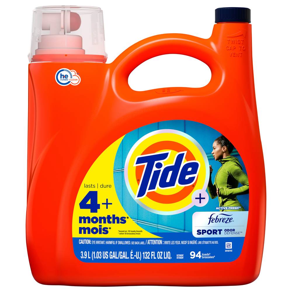 Tide Plus Febreze Sport Odor Defense Liquid Laundry Detergent