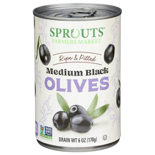 Sprouts Medium Ripe Black Olives