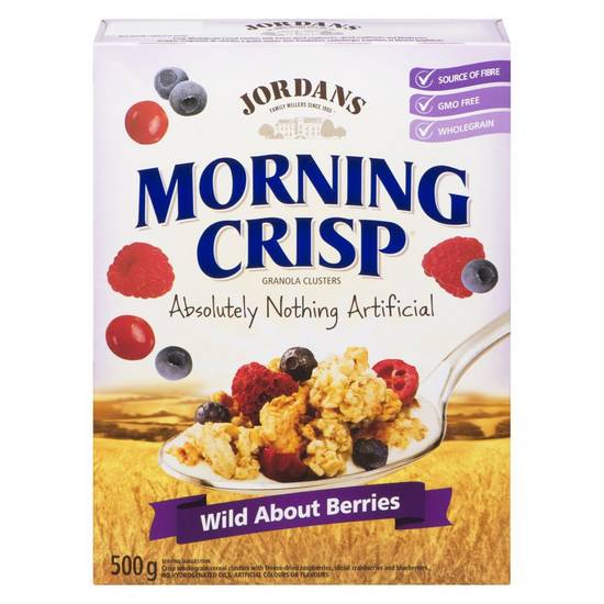 Jordans · Morning crisp wild about berries granola clusters - Grappes de granola aux petits fruits en folie, Croque-Matin