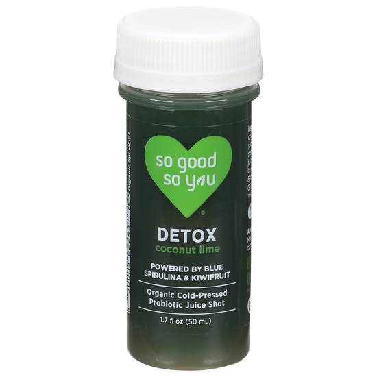 So Good So You Detox Coconut Lime Organic Probiotic Juice Shot