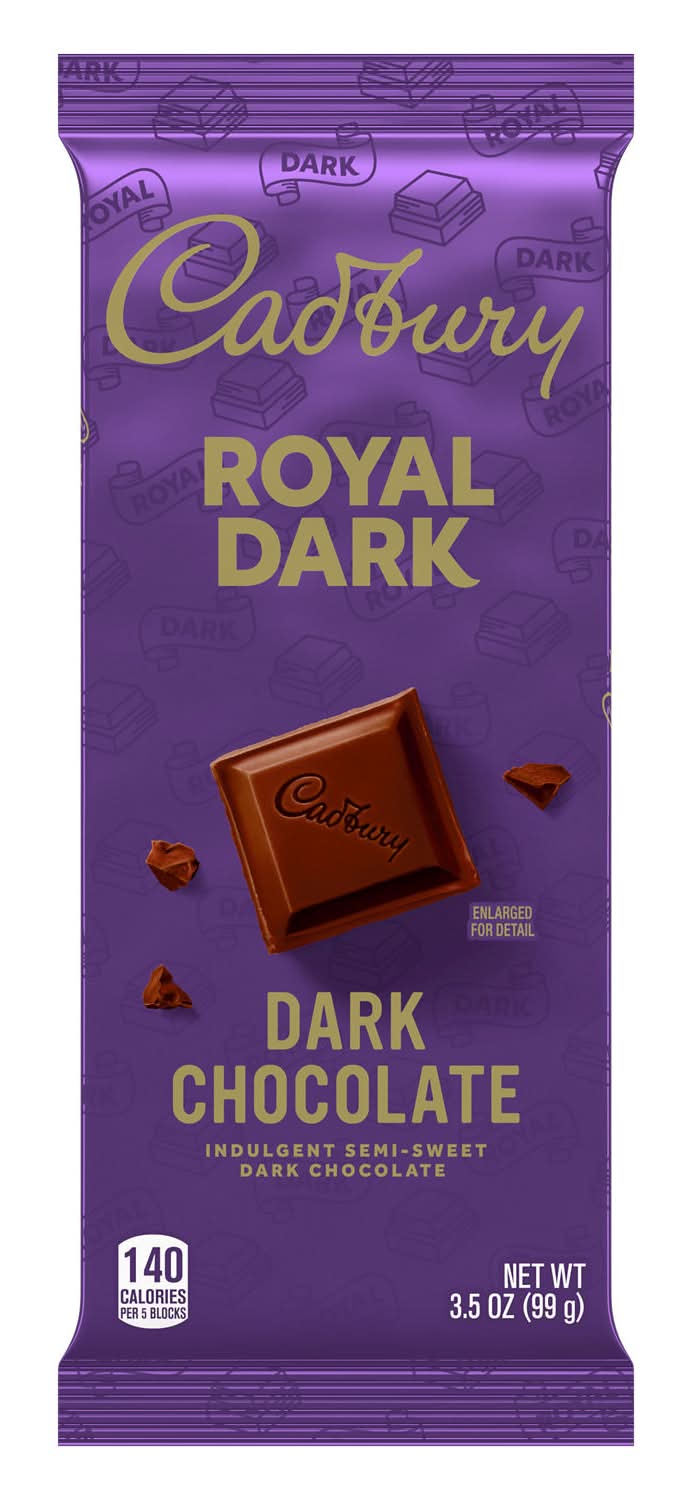 Cadbury Royal Dark Candy Bar, Dark Chocolate (3.5 oz)