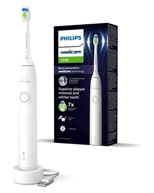 Philips Sonicare Series 5300 Electric Toothbrush, White, Hx7108/01