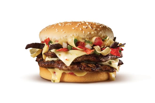 Double Queso Crunch Burger