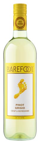 Barefoot Wine Pinot Grigio Wine (750 ml)