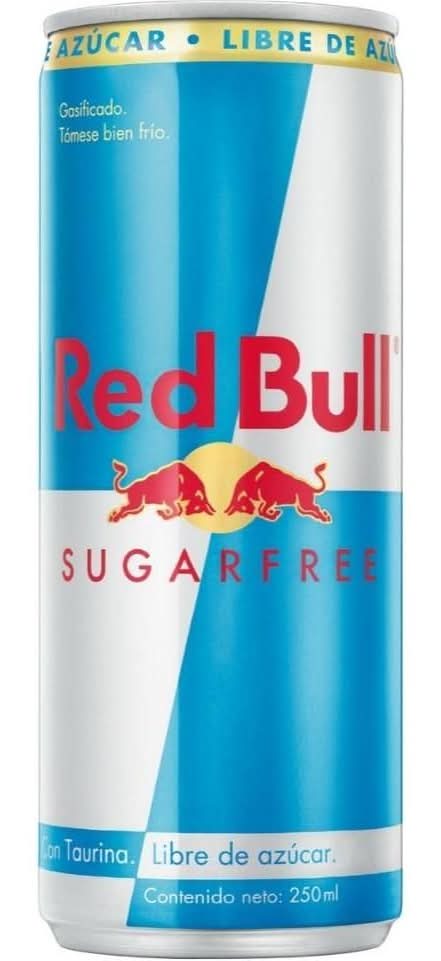 Bebida Red Bull Sugar Free Lata De 250 ml
