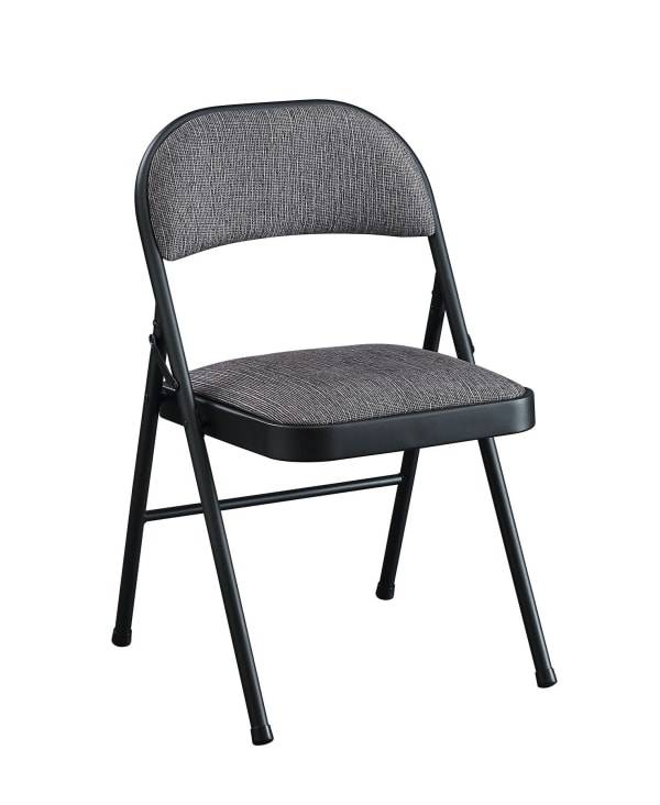 Fabric Folding Chair Black Lace