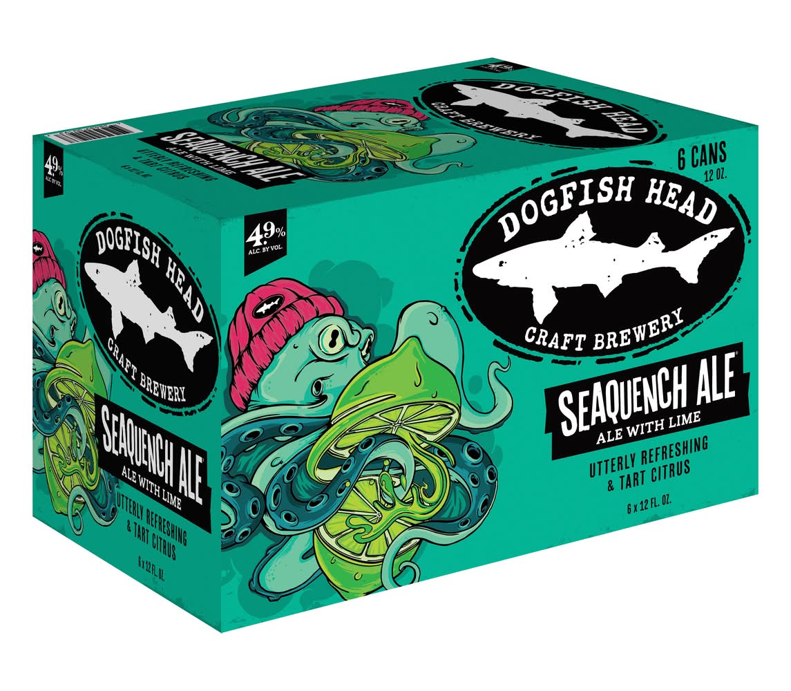 Dogfish Head Seaquench Ale Session Sour Beer (6 x 12 fl oz)