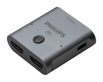 Philips 8K Hdmi 2 Port Switch, Silver