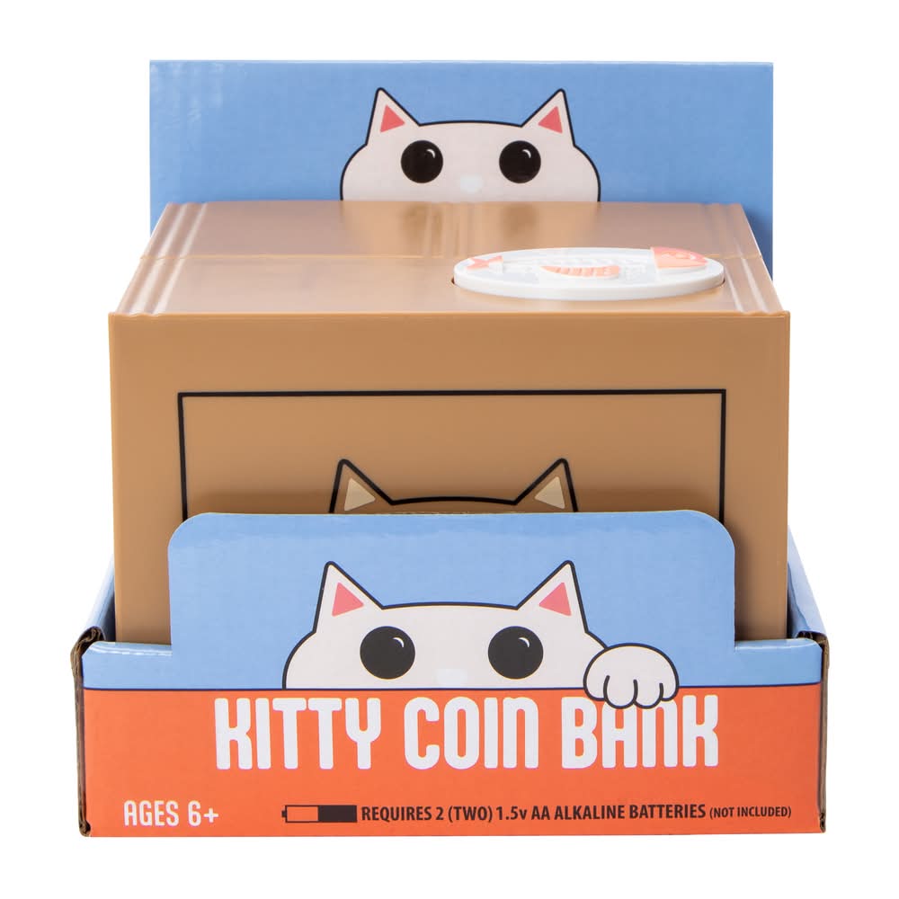 Black Cat Piggy Lucky Cat Coin Bank / HF137D10 Kitty Coin