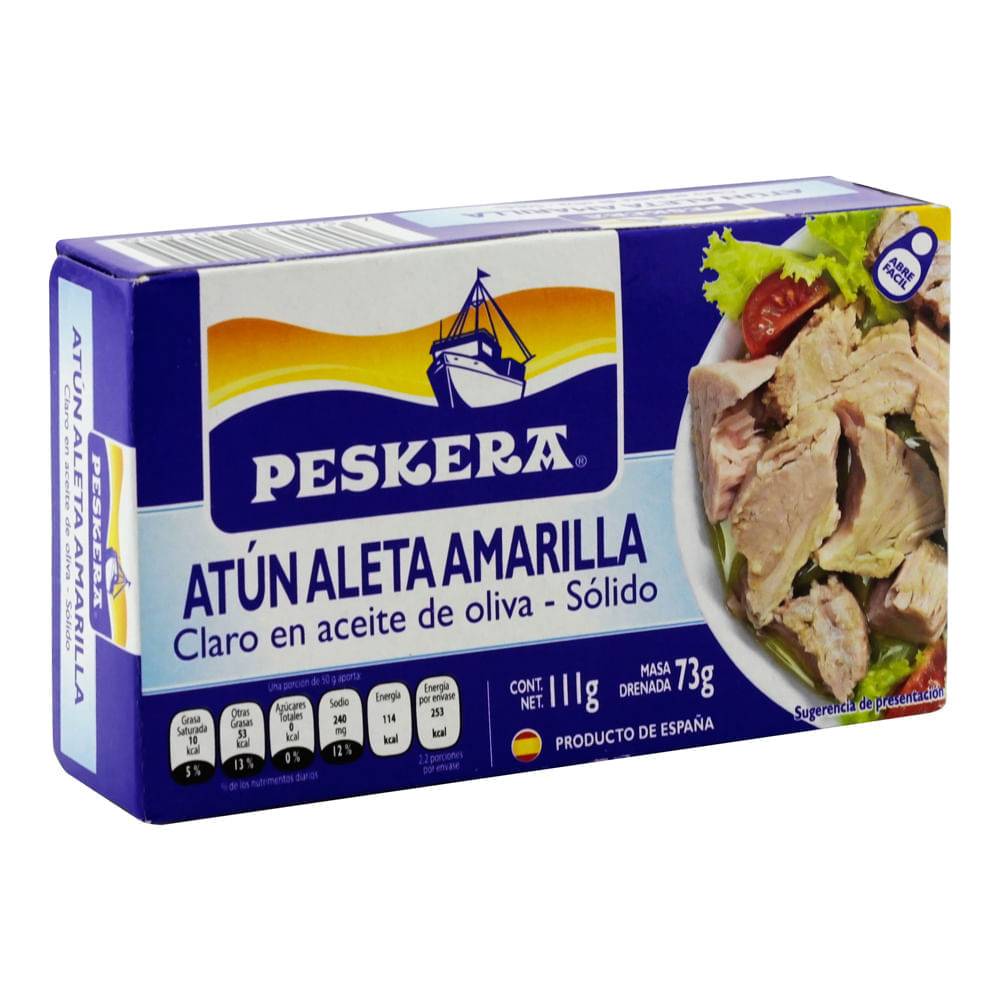 Peskera · Atun aleta amarilla en aceite de oliva (111 g)