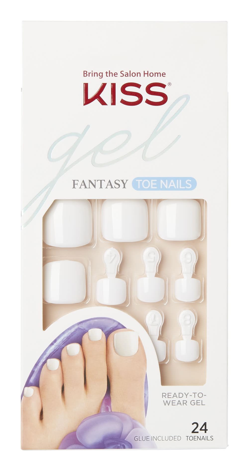 KISS Gel Fantasy Toe Nails, This Is Classic (4.8 oz)