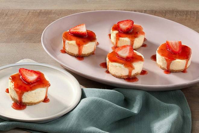 Mini Strawberry Cheesecakes