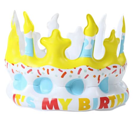Inflatable Birthday Crown 7.87in x 6.30in