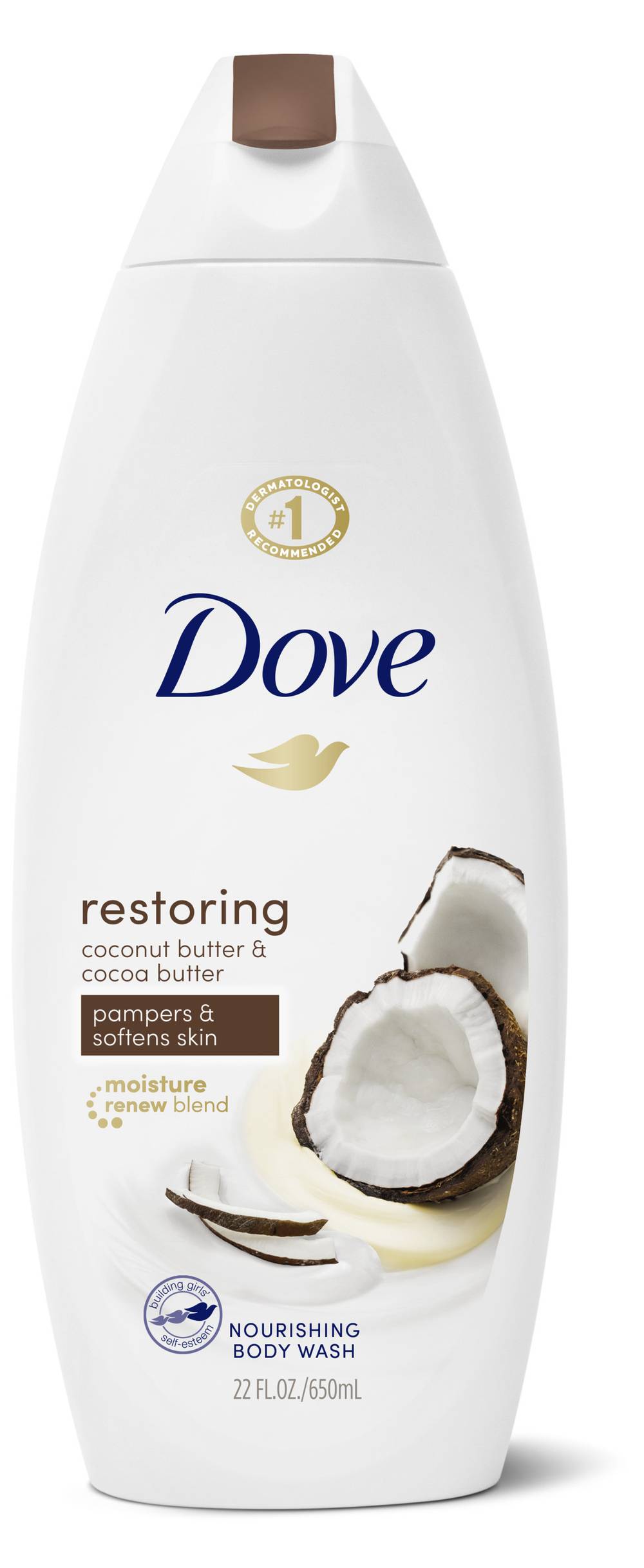 Dove Restoring Coconut & Cocoa Butter Body Wash (22 fl oz)