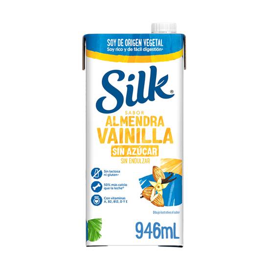 Silk alimento líquido de almendra (946 ml) (vainilla)