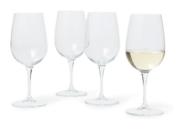 Sur La Table Bistro White Wine Glasses, Set of 4 Clear 14.134 oz