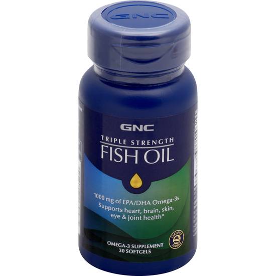 Gnc Fish Oil Omega-3 1000 mg Softgels (30 ct)