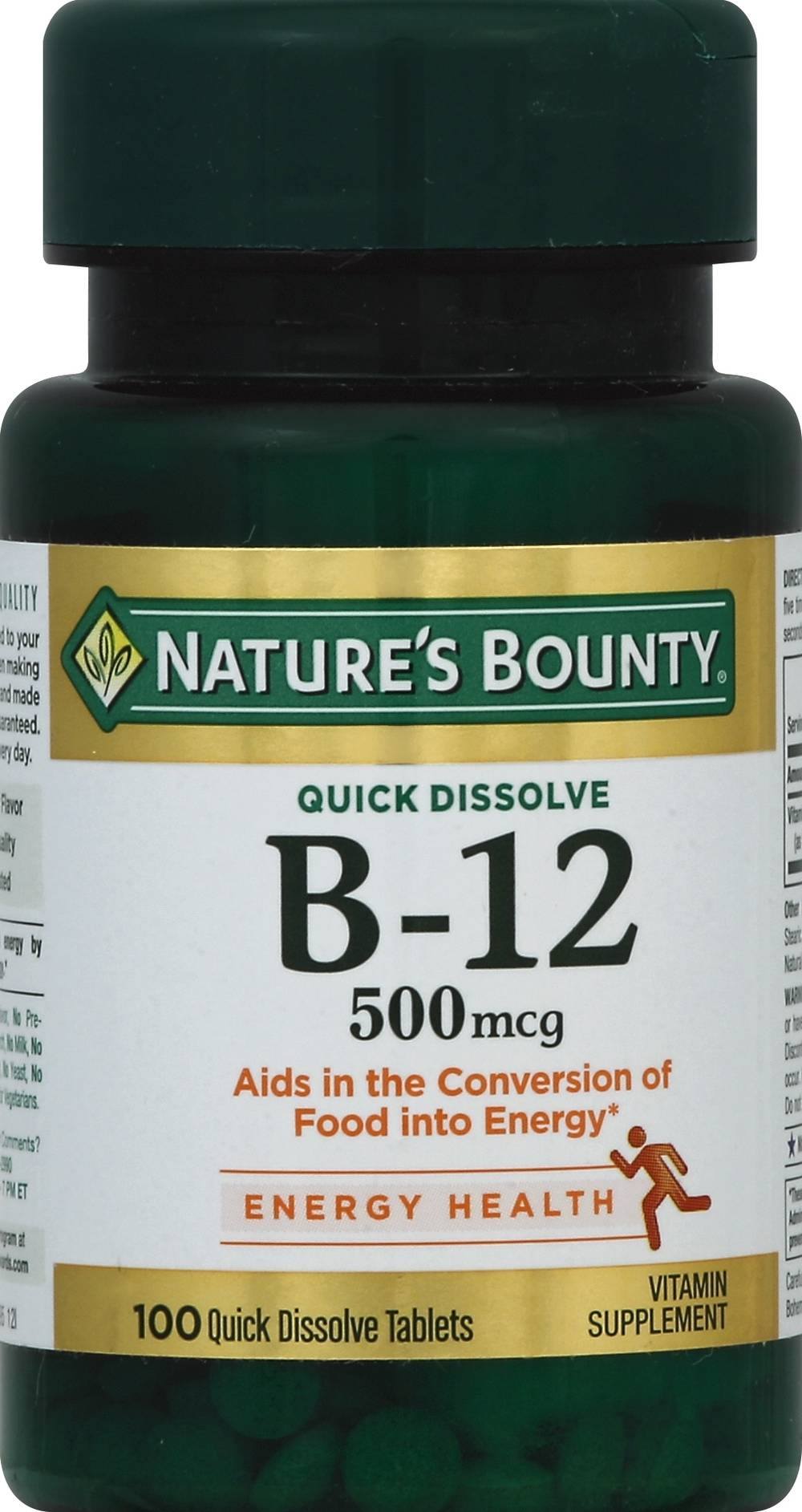 Nature's Bounty Vitamin B-12 500 Mcg (1.6 oz)