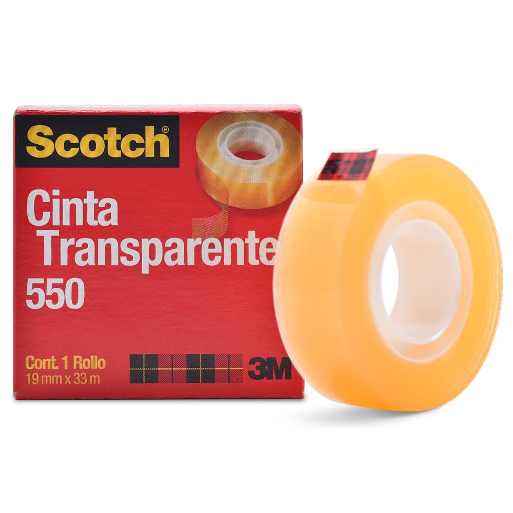 Scotch cinta adhesiva transparente 550 (1 pieza)