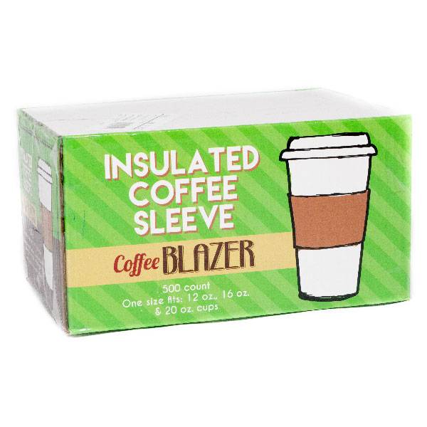 Whalen Packaging Coffee Blazer Insulated Coffee Cup Sleeve (500 ct)