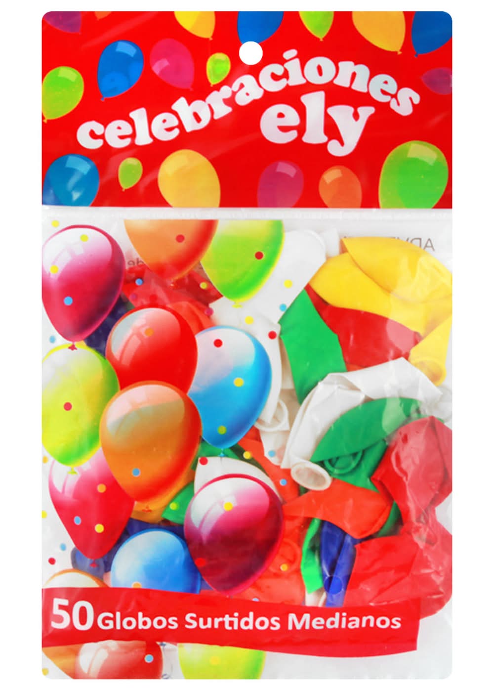 Celebraciones Ely · Globo 50 unid n°9 surtido (50 un)