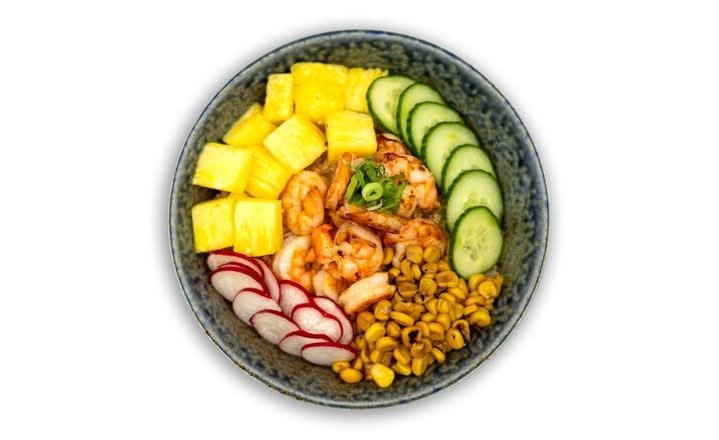 Grilled King Prawn Poke Bowl 烤大虾碗