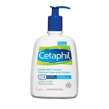 Cetaphil Gentle Skin Cleanser (500 ml, for dry, normal or sensitive skin, ideal for all skin types)
