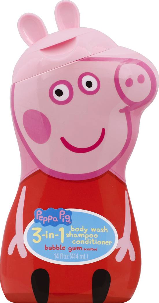 Gbg Beauty Peppa Pig Bubble Gum 3-In-1 Body Wash Shampoo & Conditioner