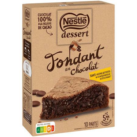 Nestlé dessert préparation fondant au chocolat