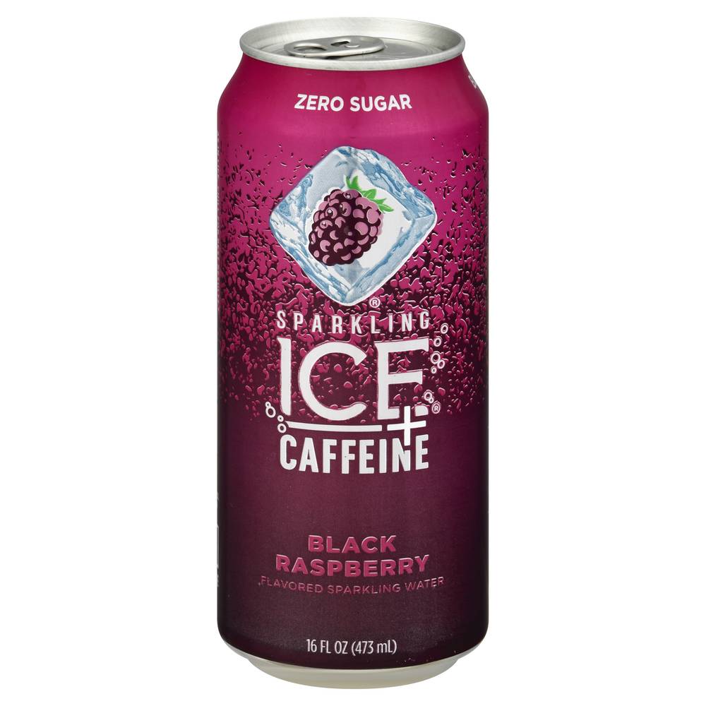 Sparkling Ice Spiked Caffeine Black Raspberry Sparkling Water (16 fl oz)